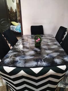 like new Dinning table king size with Chairs