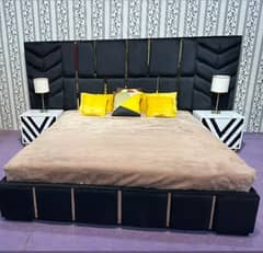 bed set / king size bed / double bed / wooden bed / poshish bed / bed