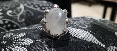 Pure Chandi Ring with genuine Dure Najaf