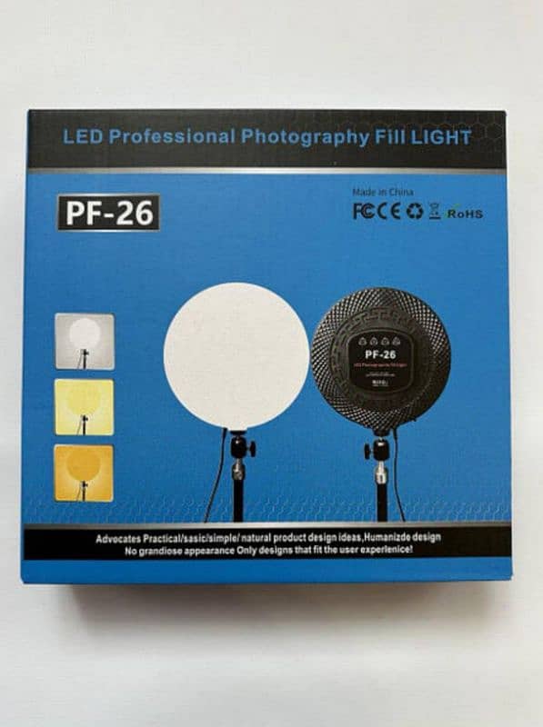 Professional LED Studio Fill Light with three different color mode 0