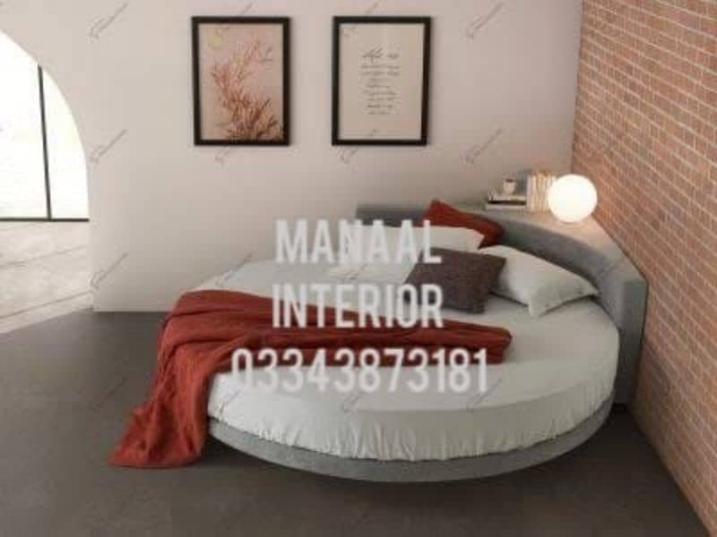 round bed ' bedroom set , 3 or 4 piece ready 4