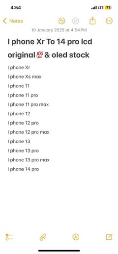 i phone xr to 14 pro lcd original & oled