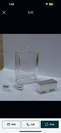 perfume Empty Glass bottle