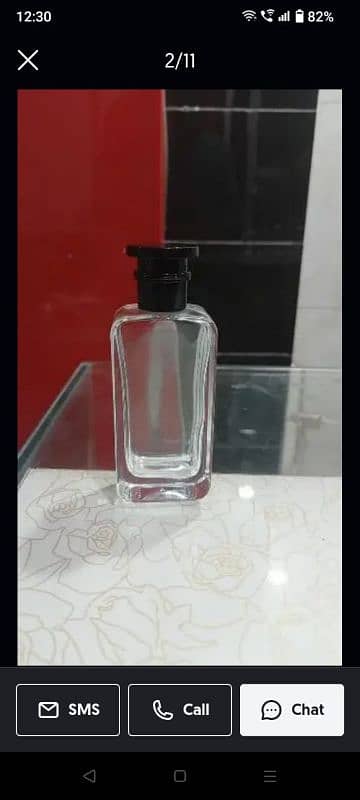 perfume Empty Glass bottle 13