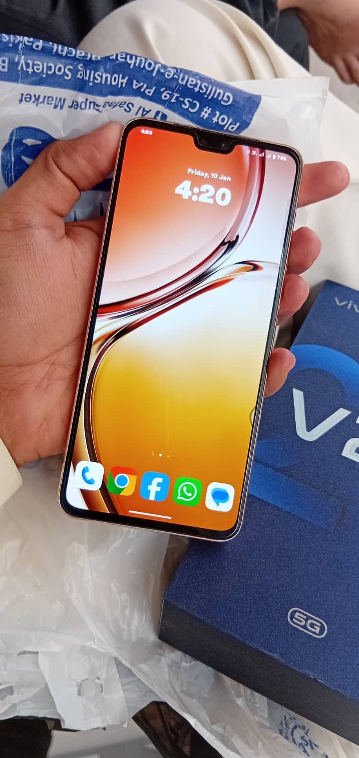 Vivo V23 5g  12+8/256 Gb with box and genuine charger 1