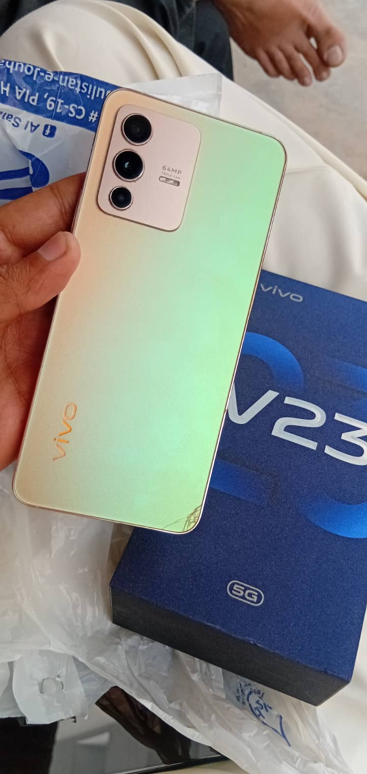 Vivo V23 5g  12+8/256 Gb with box and genuine charger 5