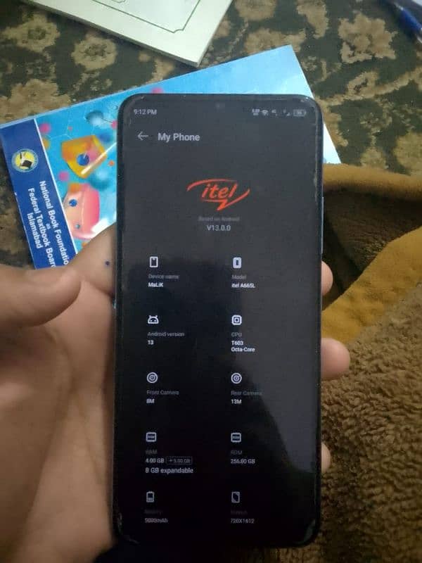 Itel A70s pro 12gb ram 256 storage 5