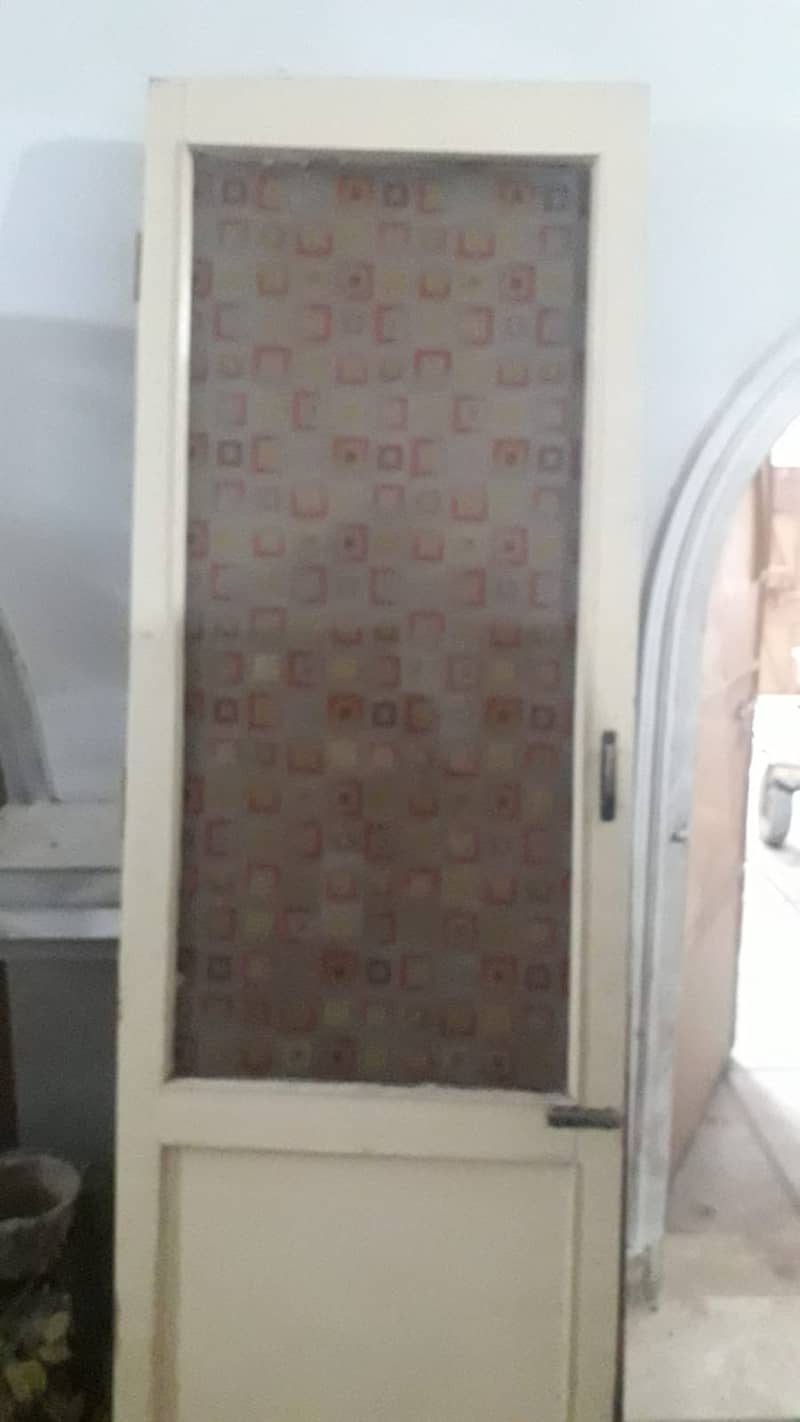 DOOR FOR SALE (wood plus glass) 1