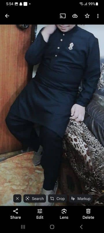 only few hours used 4 shalwar kameez and black coat 2