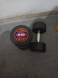 8 kg dumble rubber coated