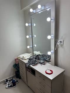 LED vanity light dressing table grey-white color