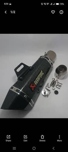 Akrapovic exhaust Used only 20 days