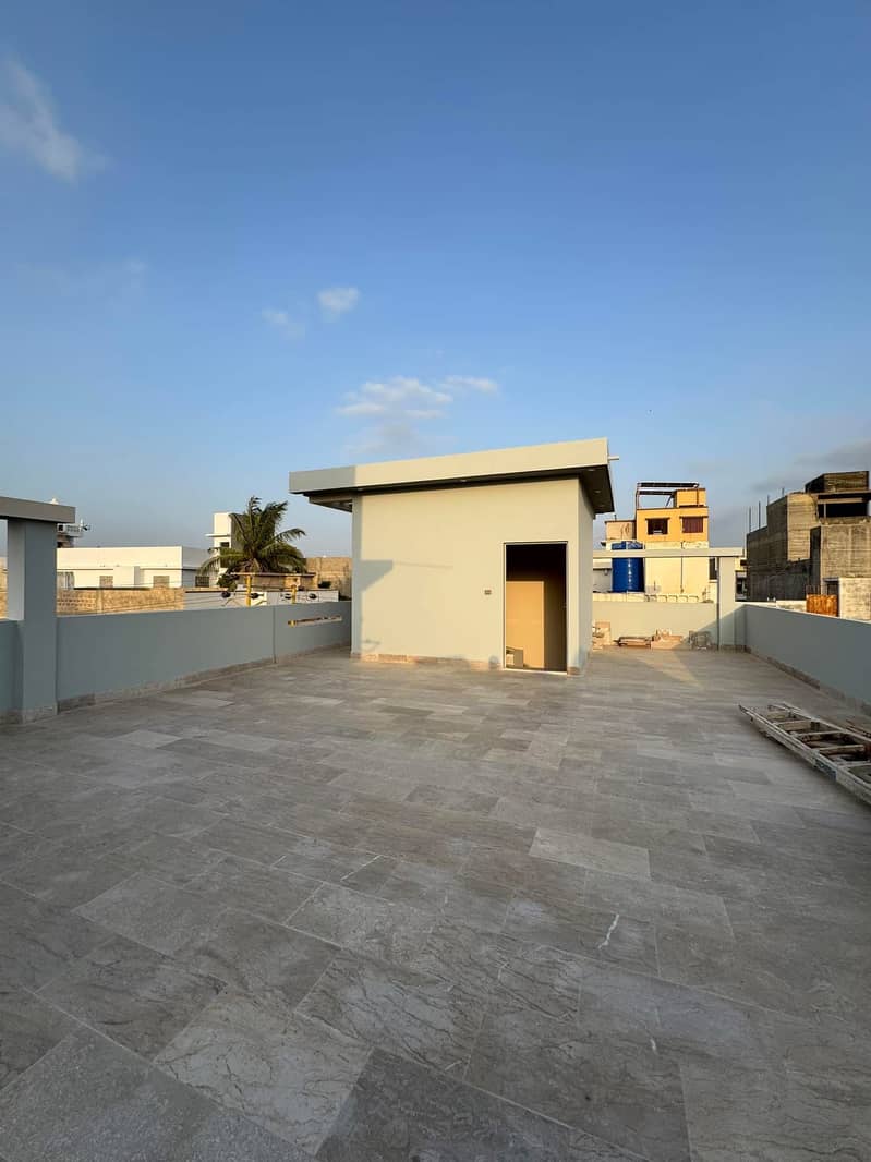 One Of The Top Notch construction & Ultra Modern Architect 120 sq yards corner lease banglow on 40 feet road and 240 sq yd facing house for sale at super hot location in SAADI TOWN 47