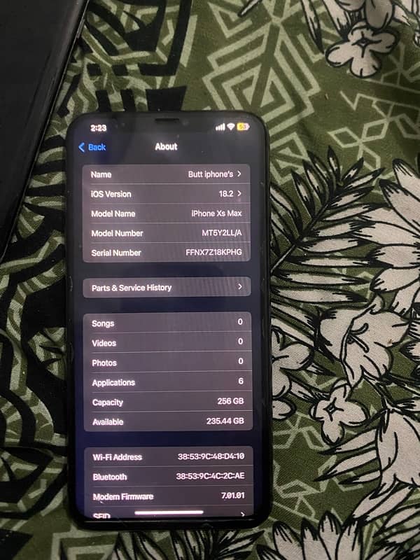 iphone xs max 256gb fu no  34k se nichy wly msg na kryn no exchnage 10