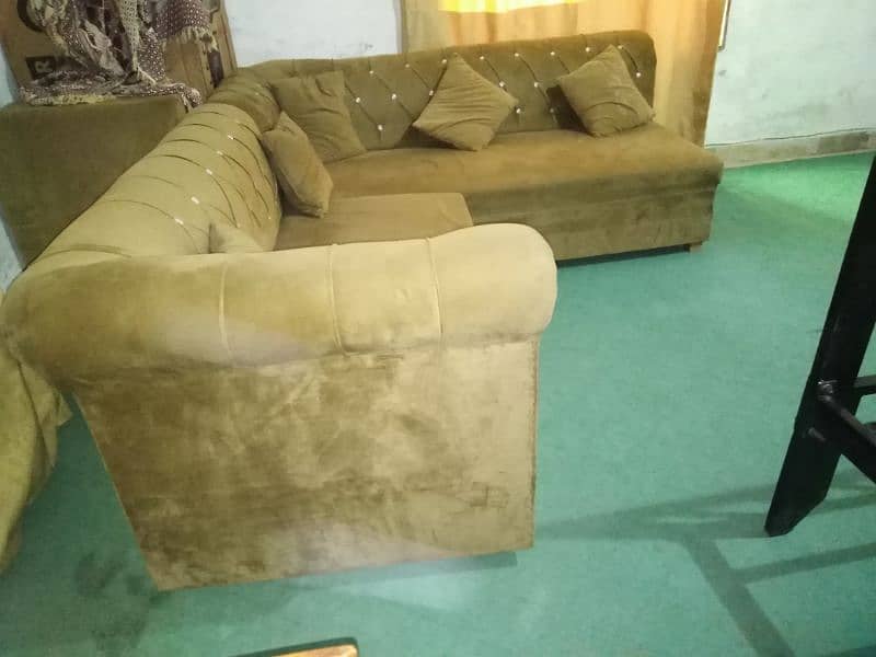 L shape Conner 5 seater sofa set 0