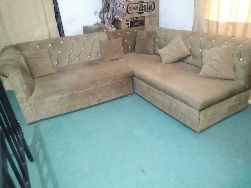 L shape Conner 5 seater sofa set 2