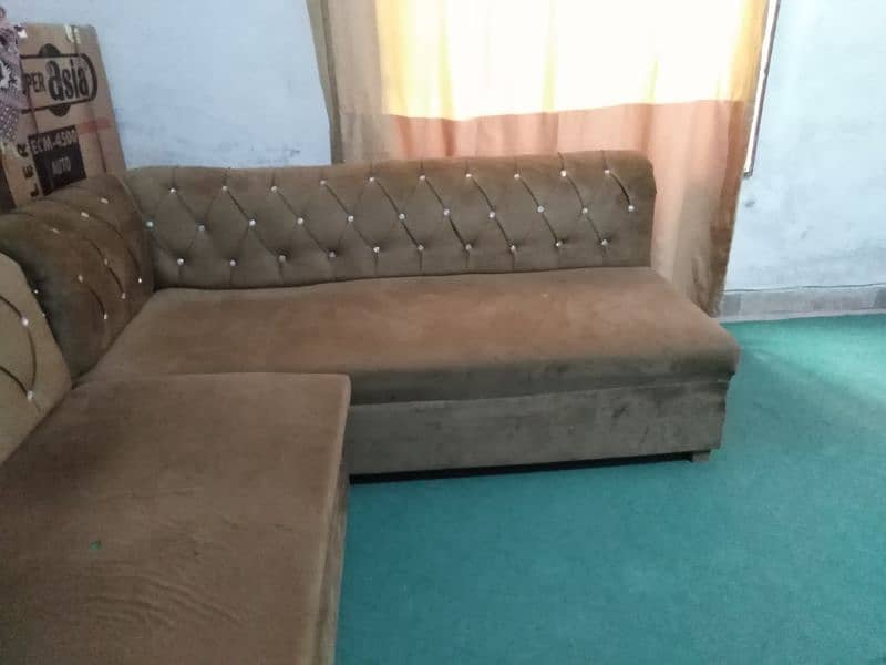 L shape Conner 5 seater sofa set 4