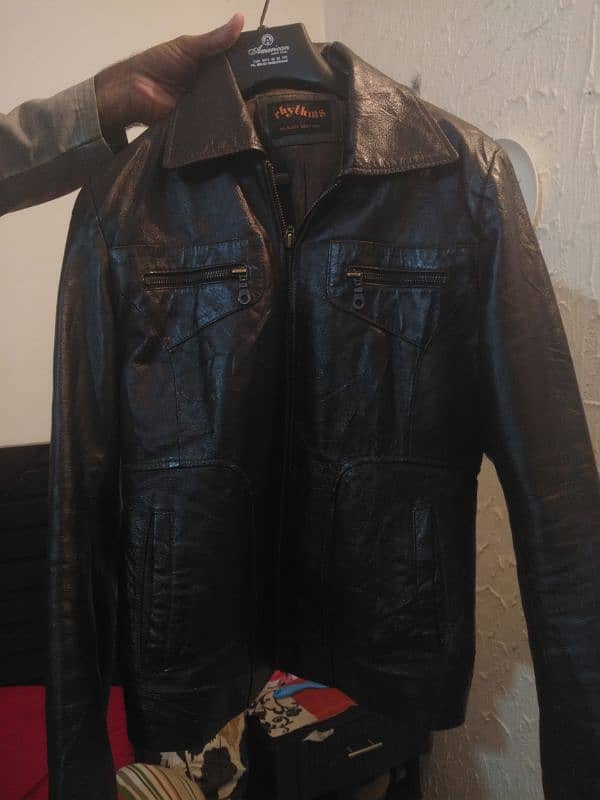 Men coat with leather jacket 14