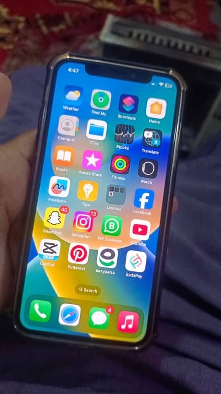 Iphone X PTA Approved 256gb 3