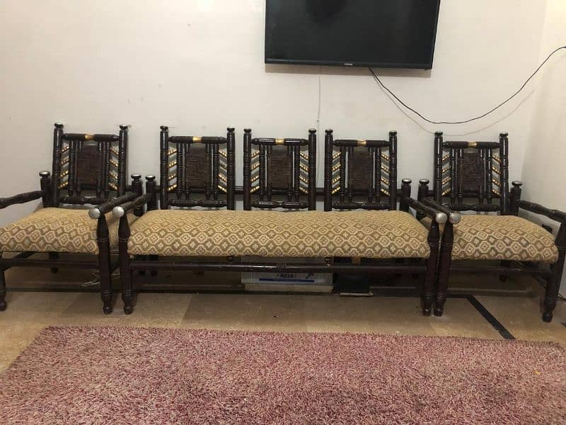 wooden sofa with foam seats cont: 03322009153 0