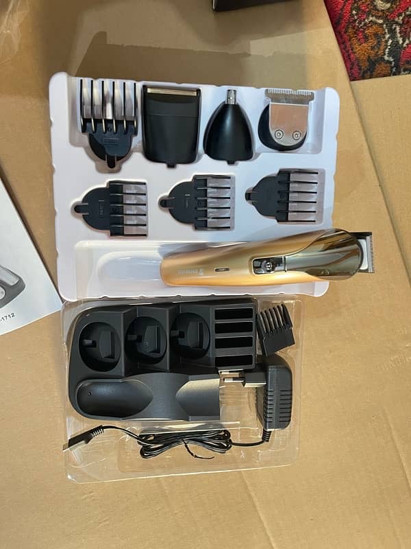 Shinon SH 1712 Hair trimmer grooming kit shaver hair cutting machine 4