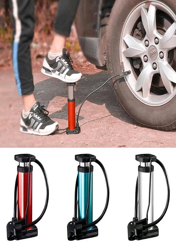 Swiming Pool Car Motor Cycle Bike HydraAir Pump Mini Bike Foot Pump 0