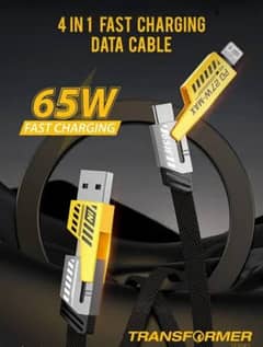 65W 4 In 1 Transformer Cable