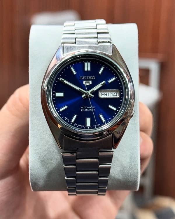 Seiko 5 blue Dial Automatic japan men’s watch 0