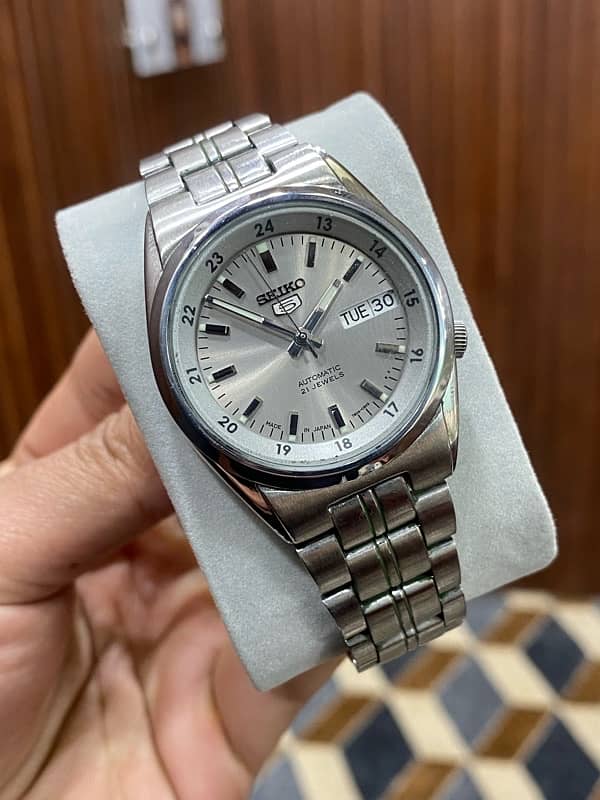 Seiko 5 blue Dial Automatic japan men’s watch 9