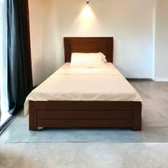 Bed Set - Bedroom Set -Single Bed - Wooden Bed - Bed with Side Table