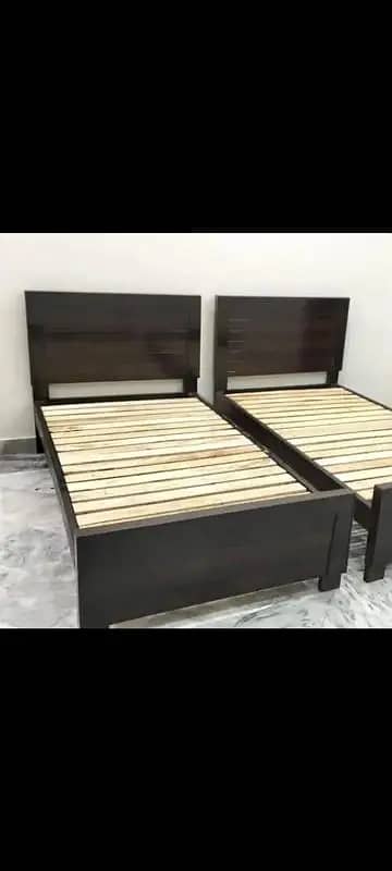 Bed Set - Bedroom Set -Single Bed - Wooden Bed - Bed with Side Table 5