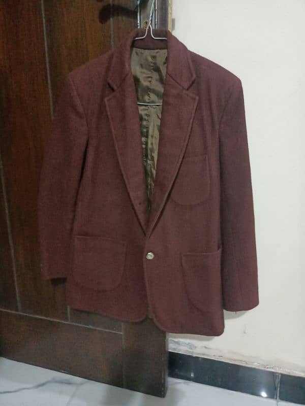 woolen blazer (coat) brown color school uniform size 26 1