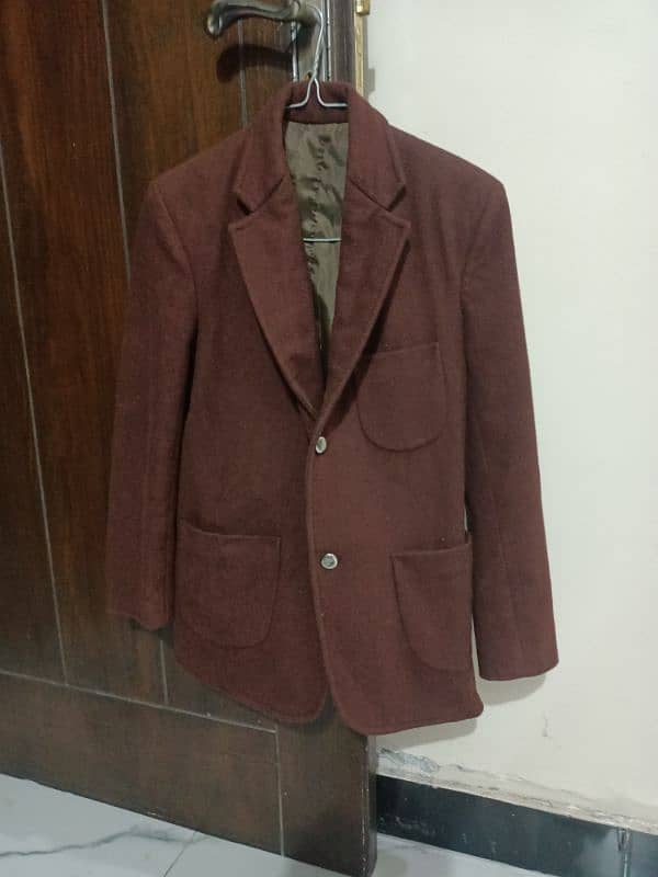 woolen blazer (coat) brown color school uniform size 26 2