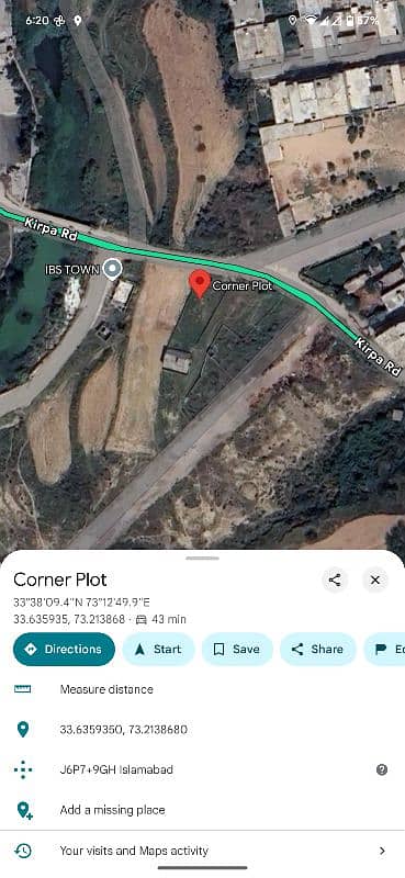 16 Marla Corner Residential/Commercial Plot for Sale 0