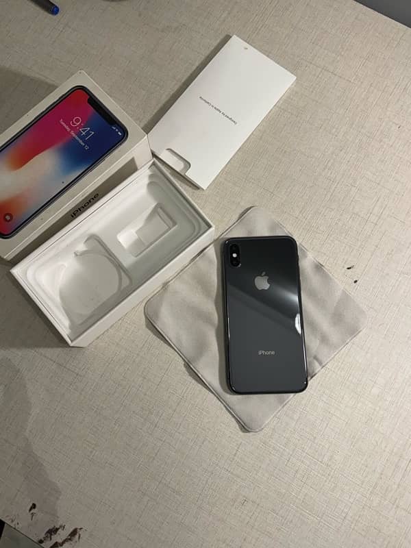 iPhone X 256GB – PTA Approved – With Box – Never Opened or Repaired 1