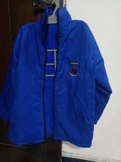 blue color Allied school uniform warm fleece jacket size 26