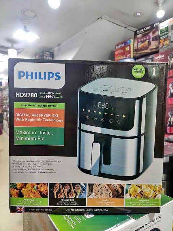 New) Philips LCD Touch Air Fryer - 5 Liter Master Chef 2