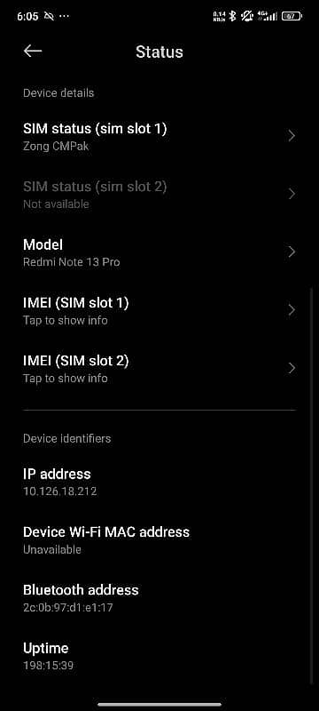 Redmi Note 13 Pro 8/256 complete box 1 month use for urgent sale 10