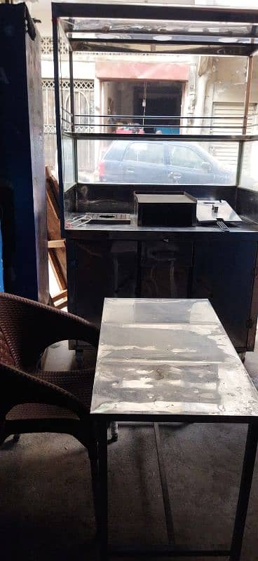 Counter,Three tables, 12 chairs for sale 3