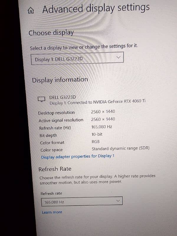 Dell g3223d 32 inch 165z ips monitor 1