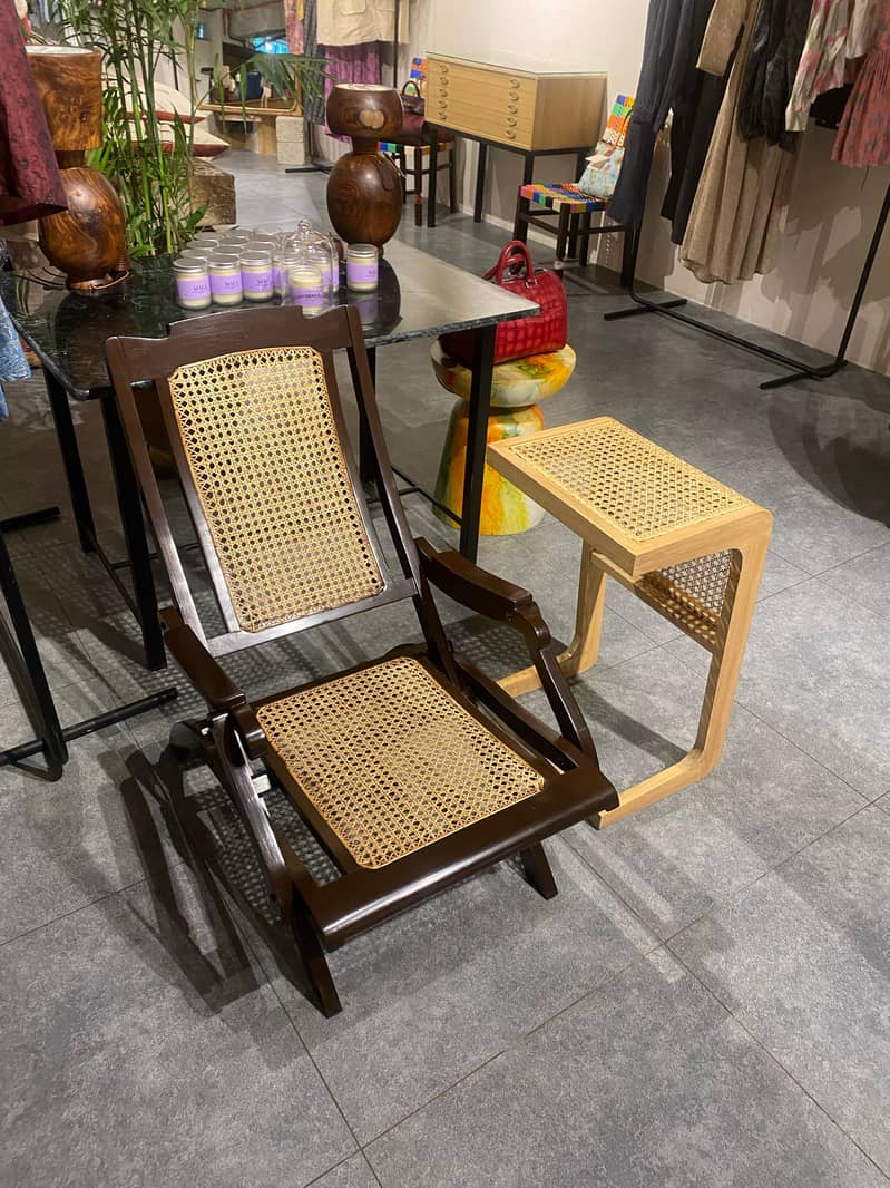 Folding Rattan Chair 3