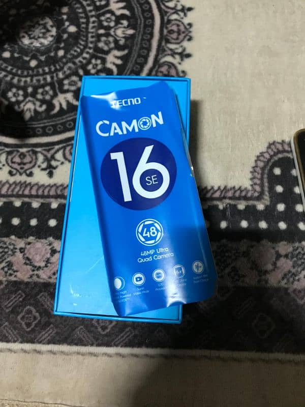 Techno camon 16se 6ram 128 memory Dual Pta approved with box urgent sa 5