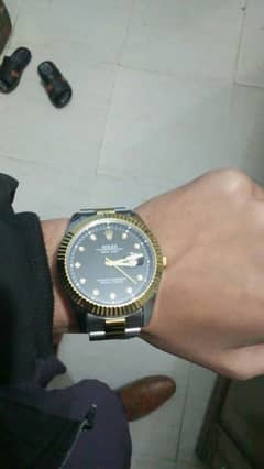 gold and silver watch for sale in new and best condition