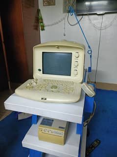 Ultrasound Machine With Printer And Trolley