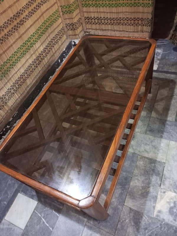 wooden mirror table 2