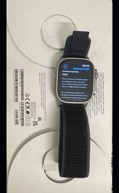 apple Watch ultra 2 ;100℅ battery health in apple warranty ma