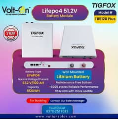 "TIGFOX 51.2V LiFePO4 Battery – Durable, Efficient!"