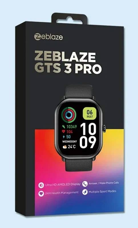 zeblaze gts 3 pro  super amoled display 1