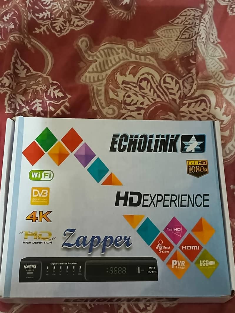 Dish Receiver ECHOLINK 1080 HD 4k RESULT WITH NLB *2 0