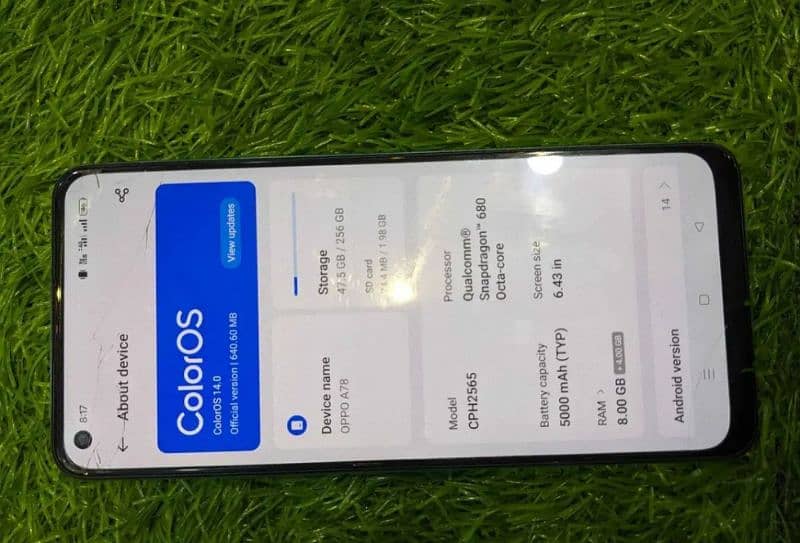 Oppo A78 8+8/256 Full Box & in Warranty 2